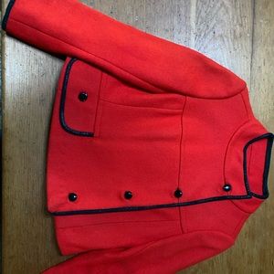 Vintage women’s XS fun red wool jacket